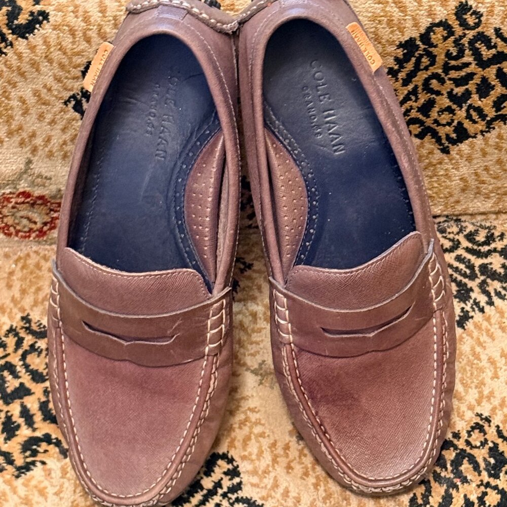 Cole Haan Men's Coburn Penny Driver Driving Moc Loafer Shoes 8 EUC